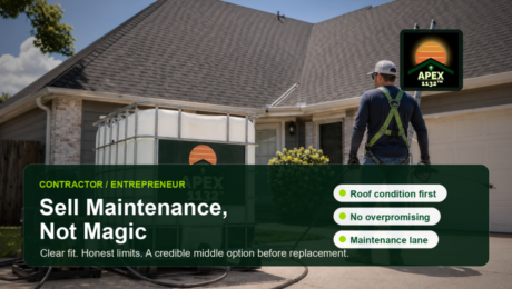 Selling Roof Maintenance Without Overselling It